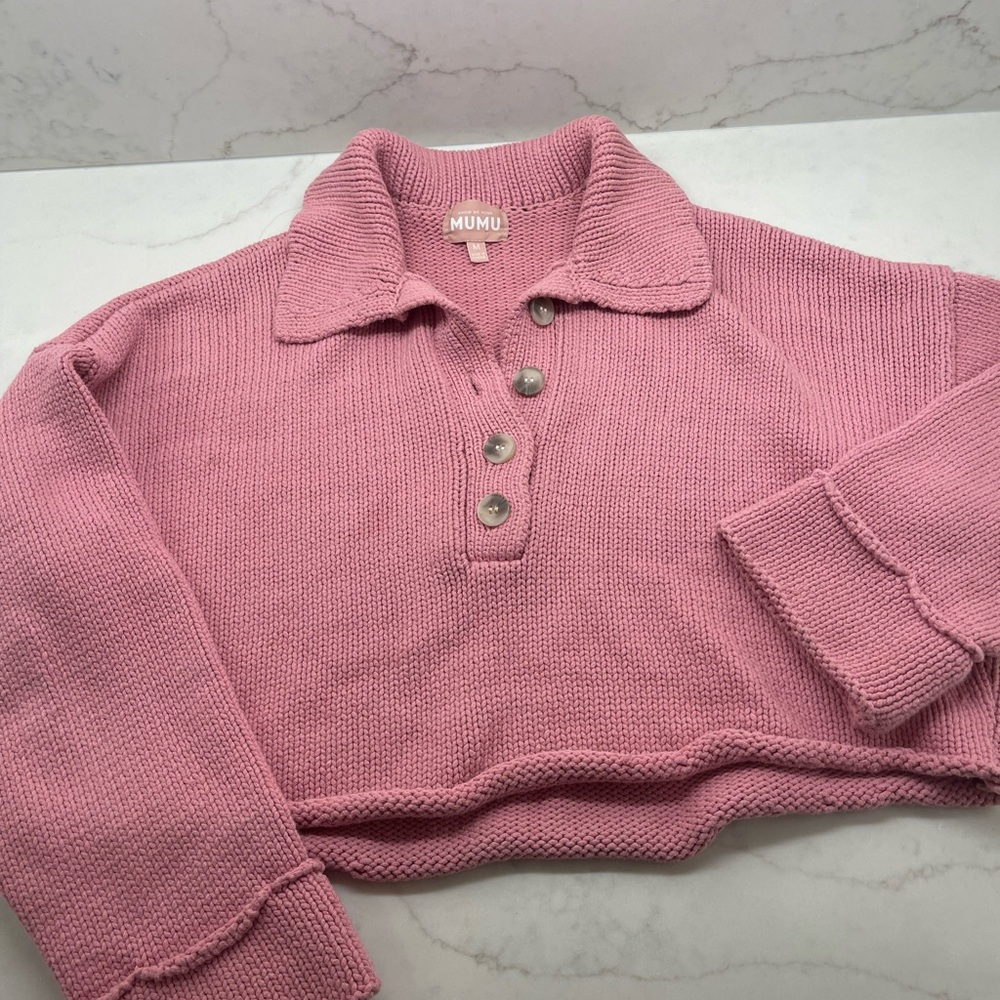 Show Me Your Mumu Collared Sweater